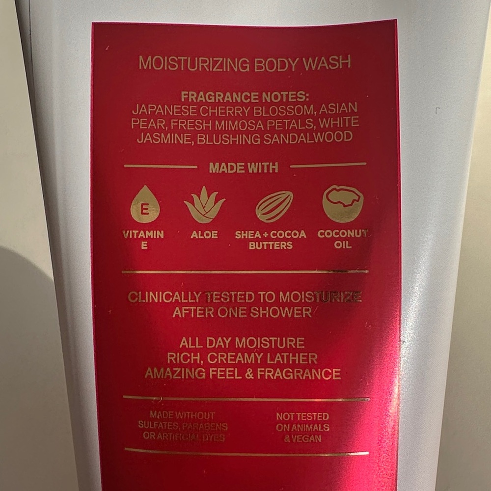❤️ 🆕 BATH & BODY WORKS Japanese Cherry Blossom Moisturizing Body Wash 10oz NEW - Picture 8 of 8